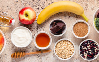 Products for healthy bowel. Natural food for gut.