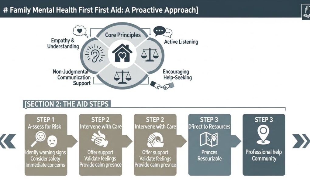 family mental health first aid — featured illustration
