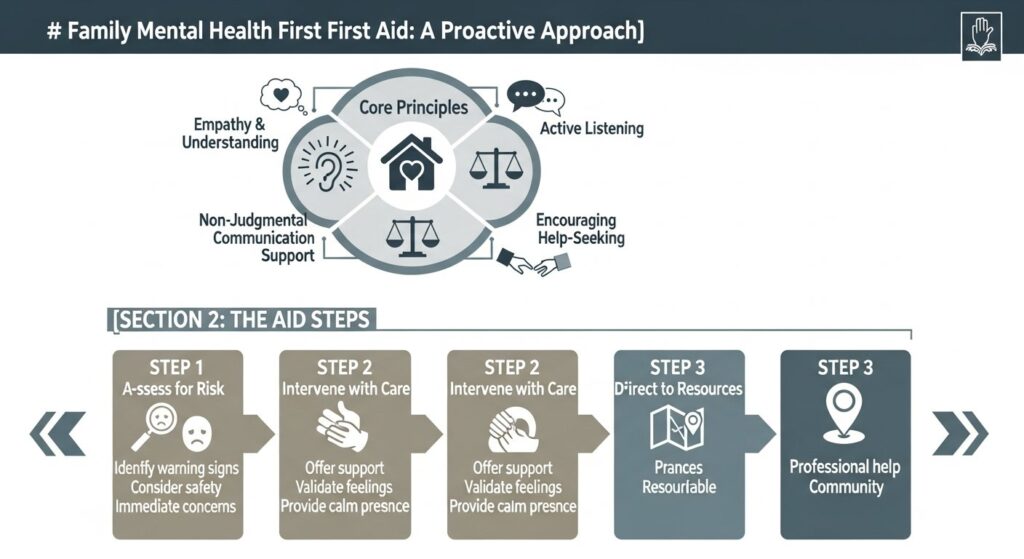 family mental health first aid — featured illustration