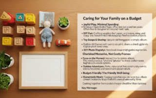 How to care for a family on a budget