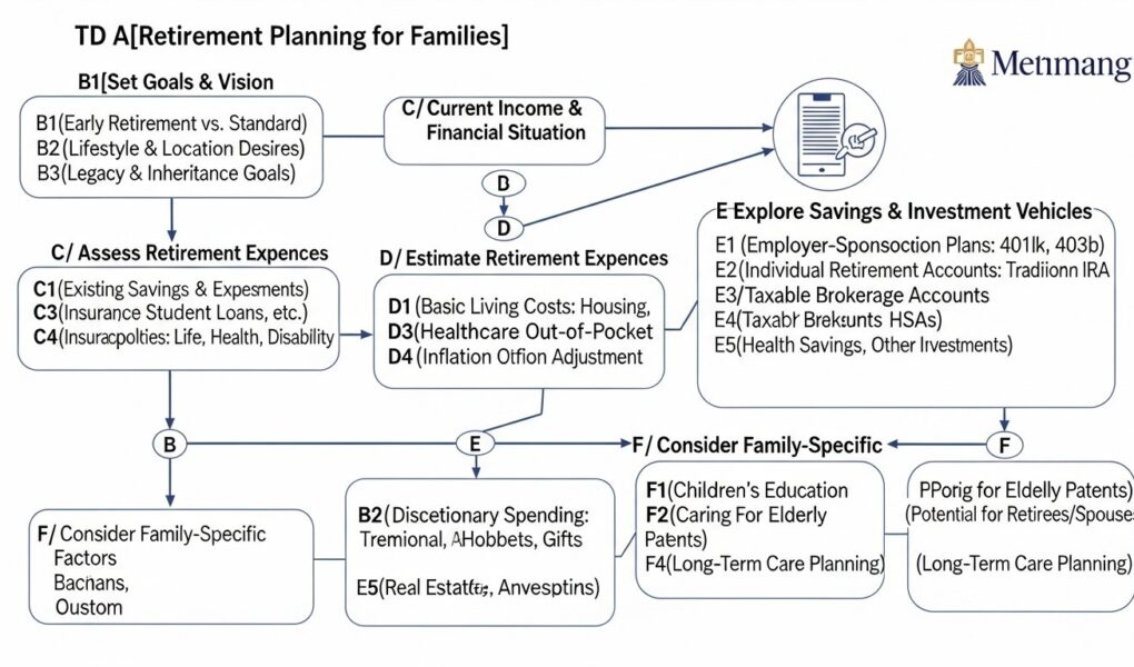 retirement planning for families — featured illustration