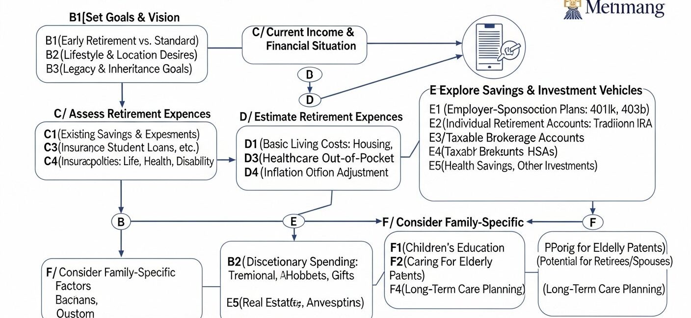 retirement planning for families — featured illustration