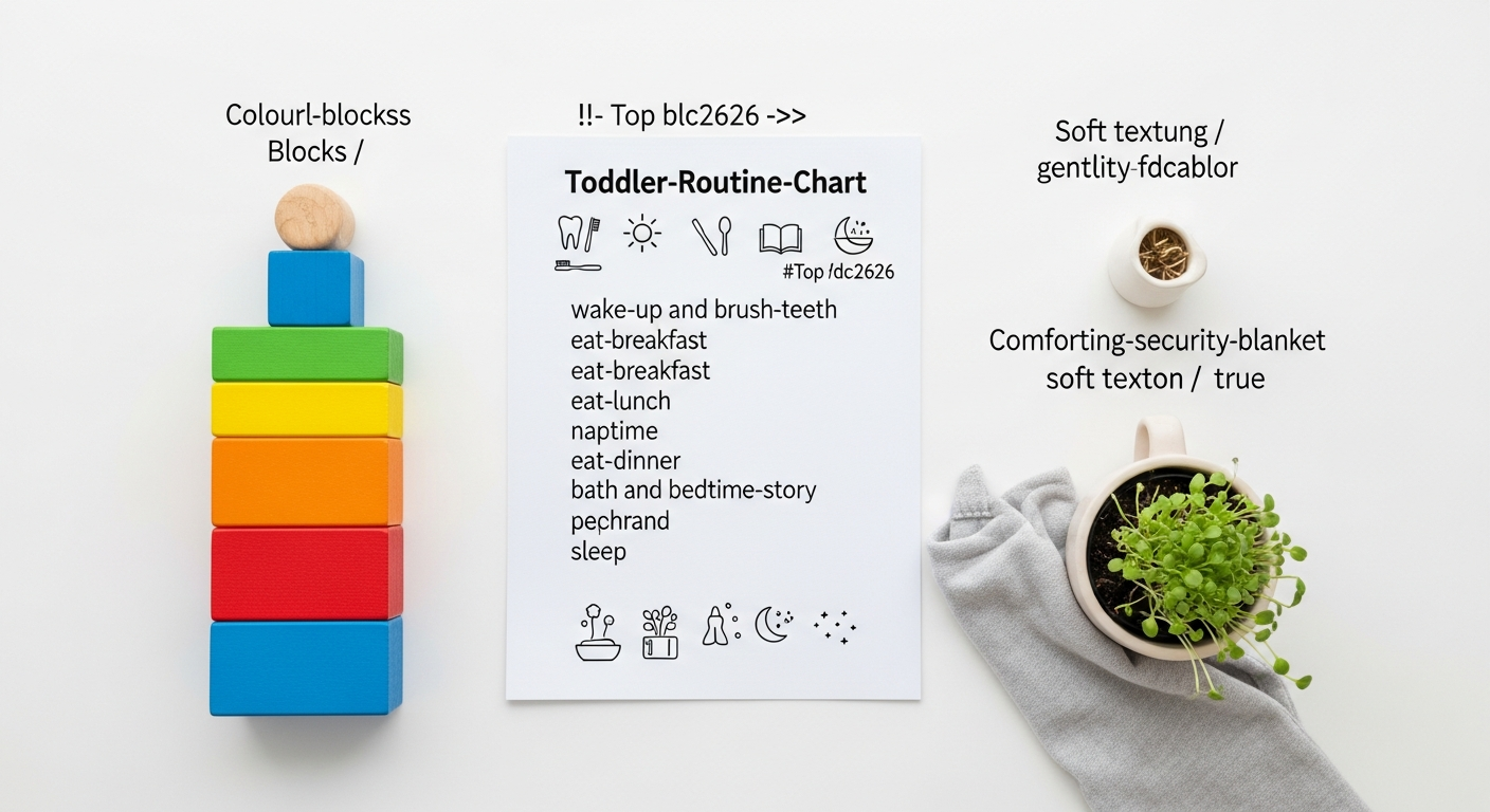 Toddler helping to put away toys, fostering independence and self-help skills