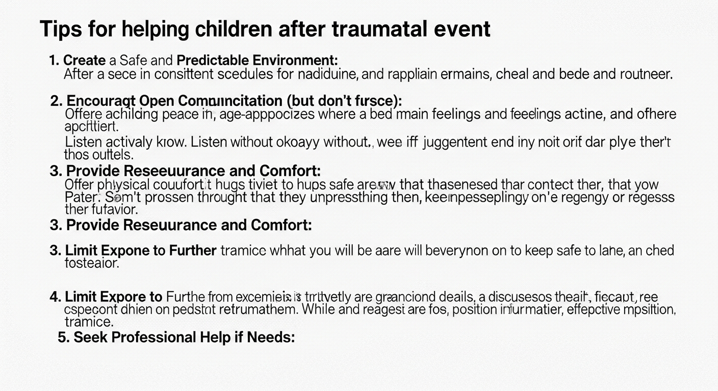 Tips For Helping Children Cope After A Traumatic Event